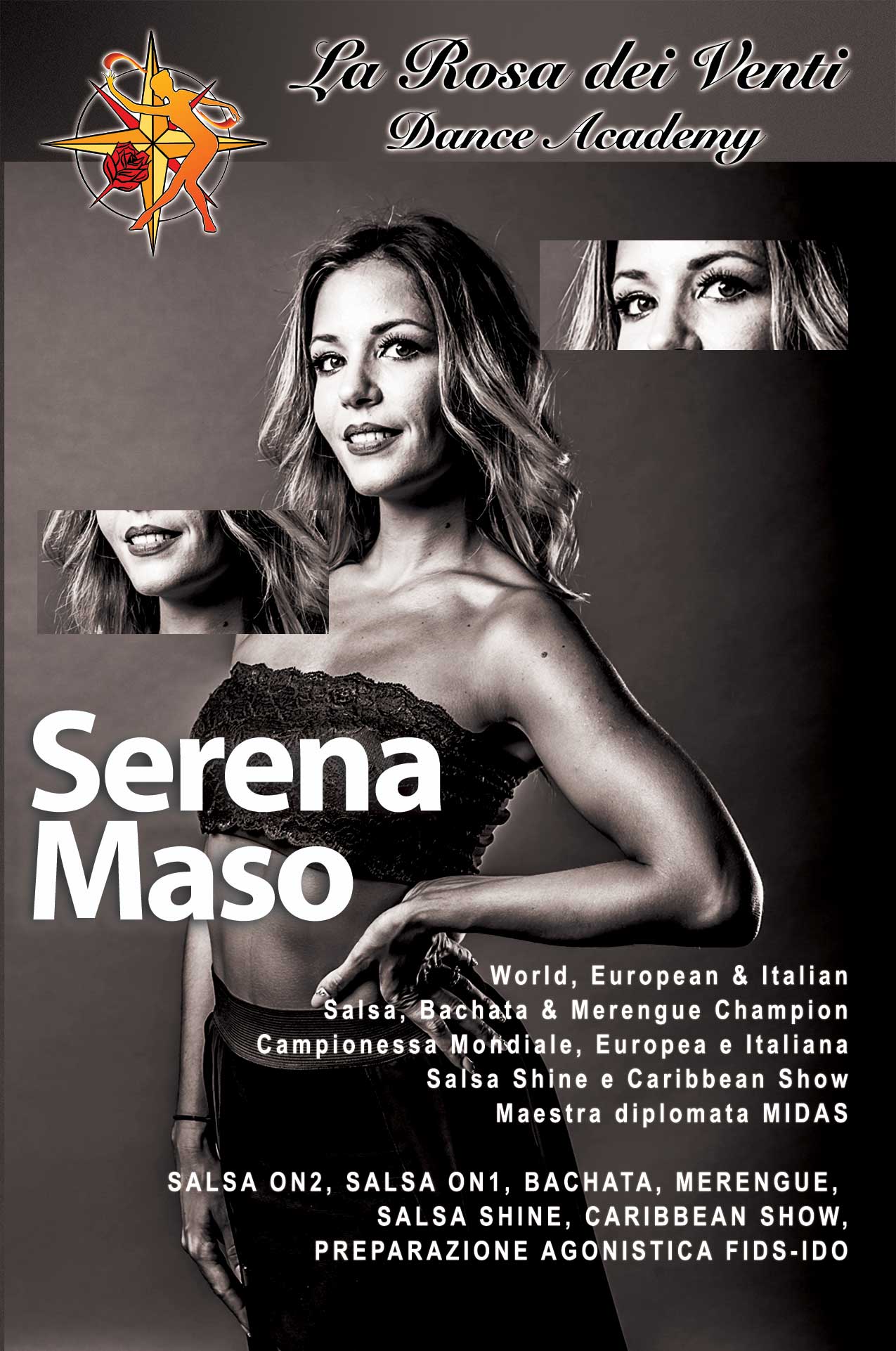 Serena Maso World European & Italian Champion Salsa Bachata & Merengue La Rosa dei Venti Dance Accademy